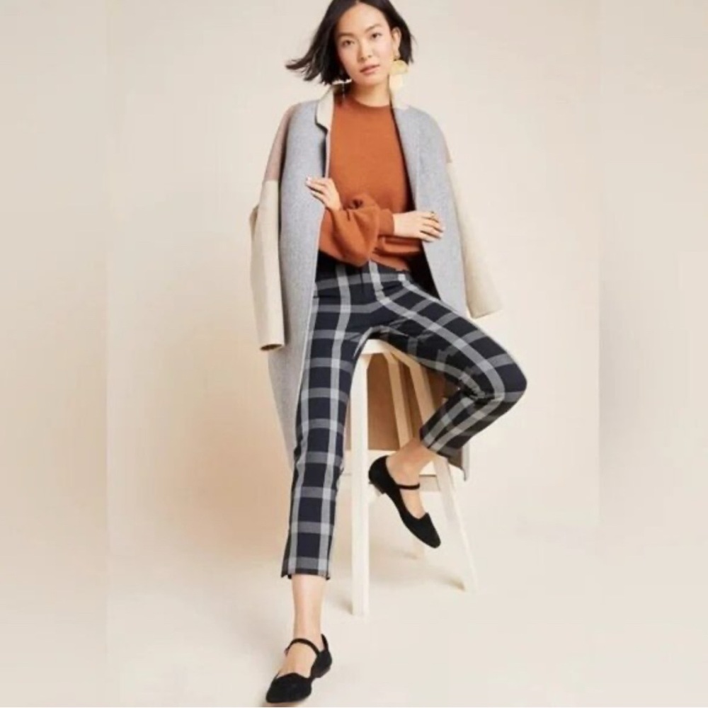 Anthropologie The Essential Slim Plaid Pant Size 16W